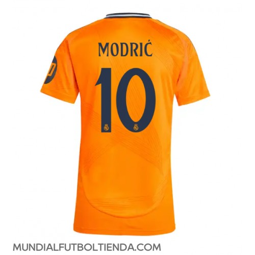 Camiseta Real Madrid Luka Modric #10 Segunda Equipación Replica 2024-25 para mujer mangas cortas